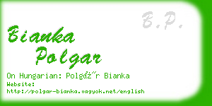 bianka polgar business card